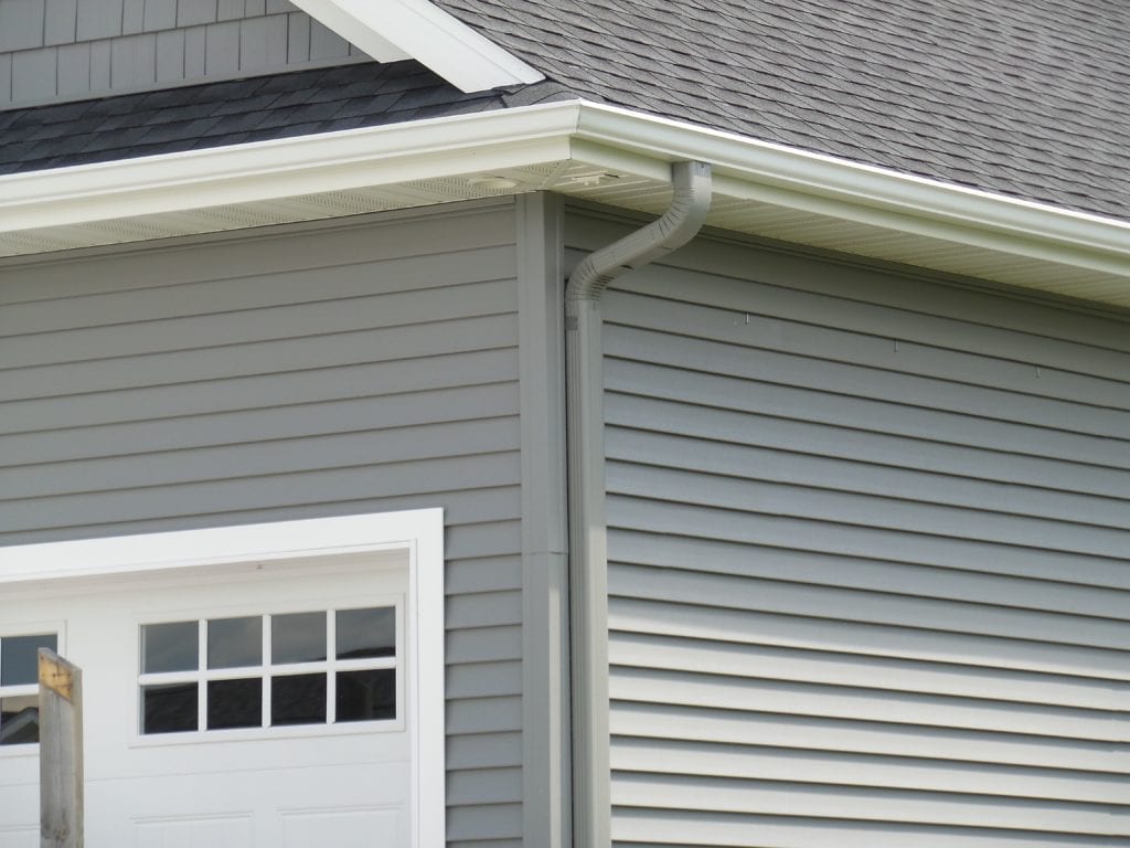 Siding Colored Downspout