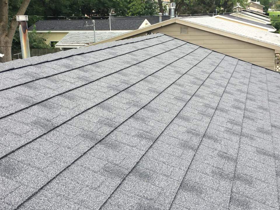 Grey Stone Coated Roof Closeup